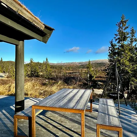 In Magnificent Landscape And Hot Tub Inside