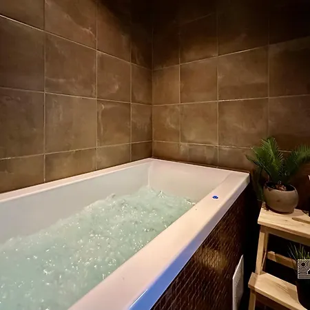 In Magnificent Landscape And Hot Tub Inside *