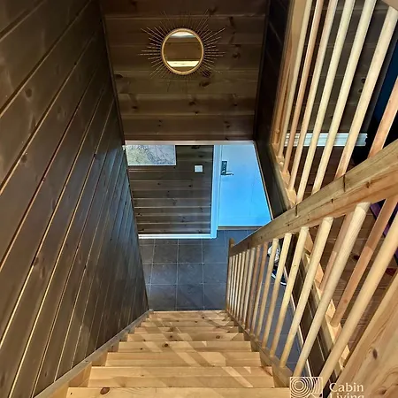 In Magnificent Landscape And Hot Tub Inside